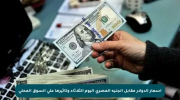 أسعار الدولار مقابل الجنيه المصري اليوم الثلاثاء وتأثيرها على السوق المحلي